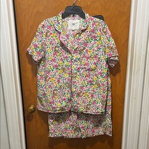 Printfresh Pink Floral Bunny Pajama Set